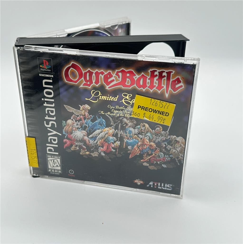 Ogre Battle Limited Edition PS1 PlayStation 1 + Poster & Reg Card CIB