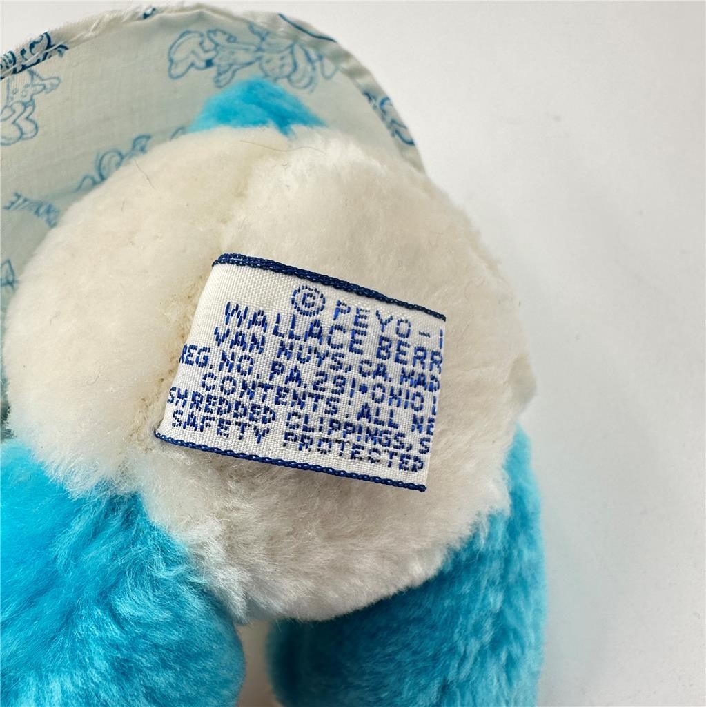Lot of 2 Vtg 1981 Smurfette Smurf Peyo Wallace Berrie & Co. Stuffed Plush 10”