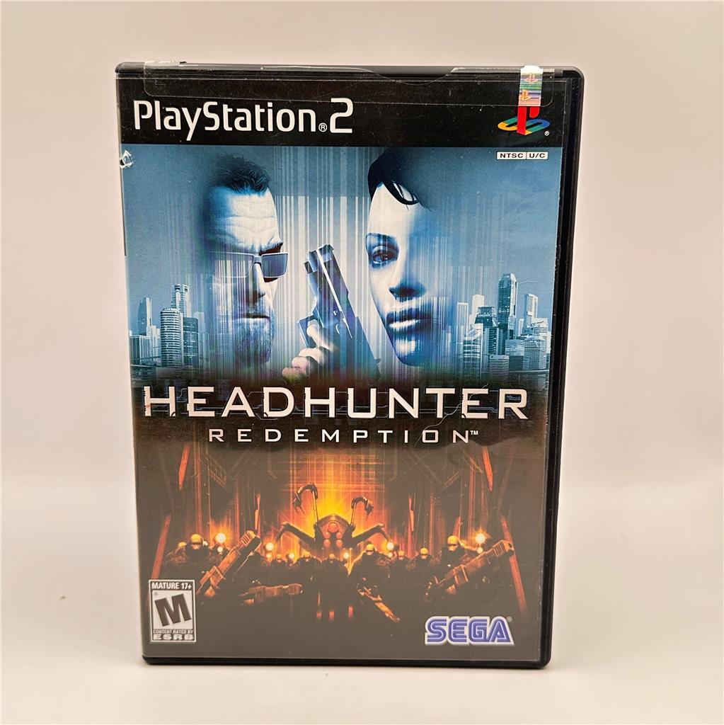 PS2 Headhunter Redemption Complete CIB + Reg Card Black Label