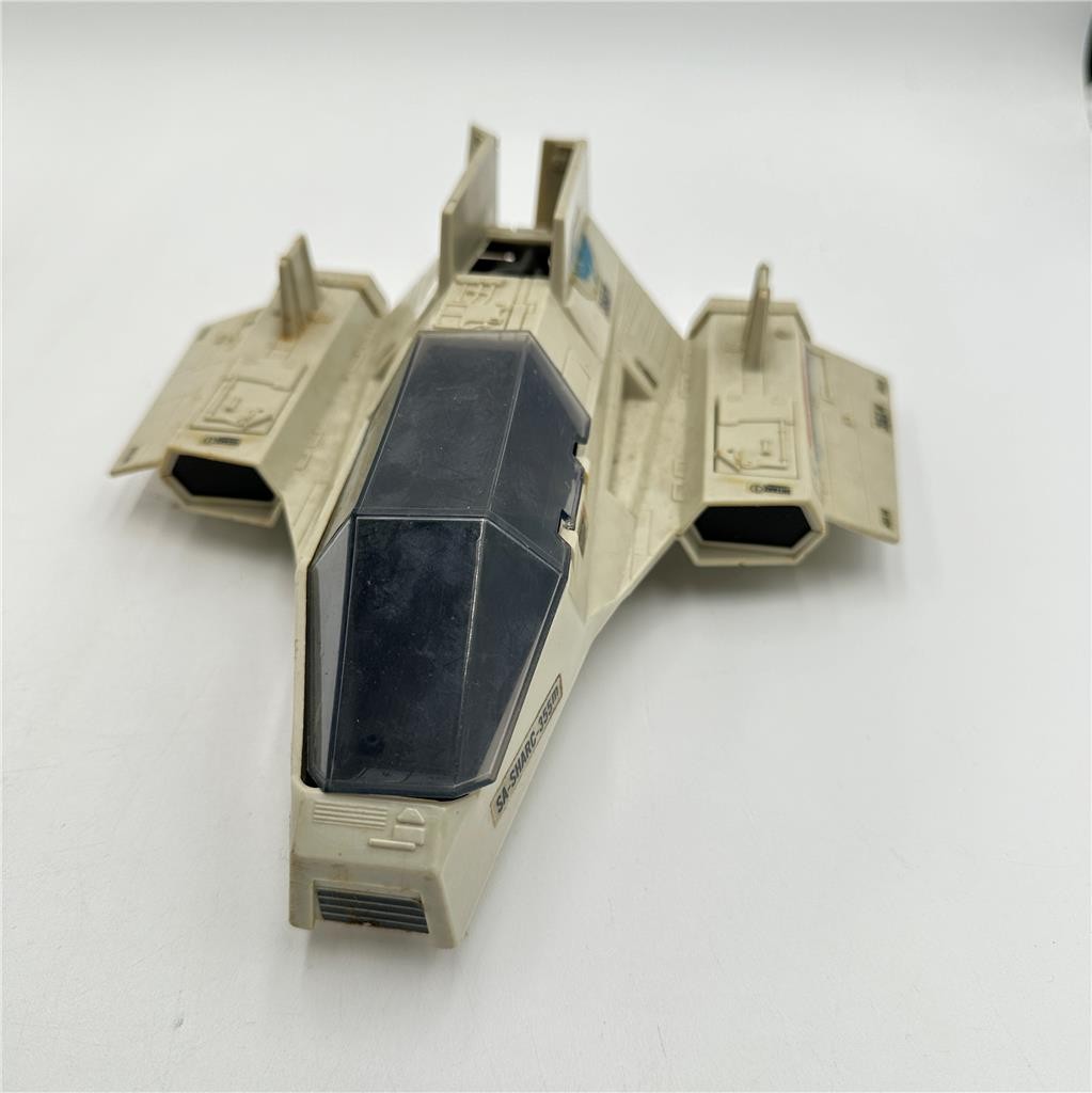 Hasbro GI Joe 1984 Sky Patrol SHARC Chrome Silver Jet Vintage Incomplete