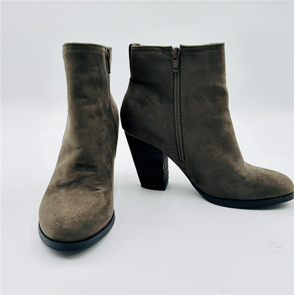 Call it Spring Olive Ankle Boot Size 6