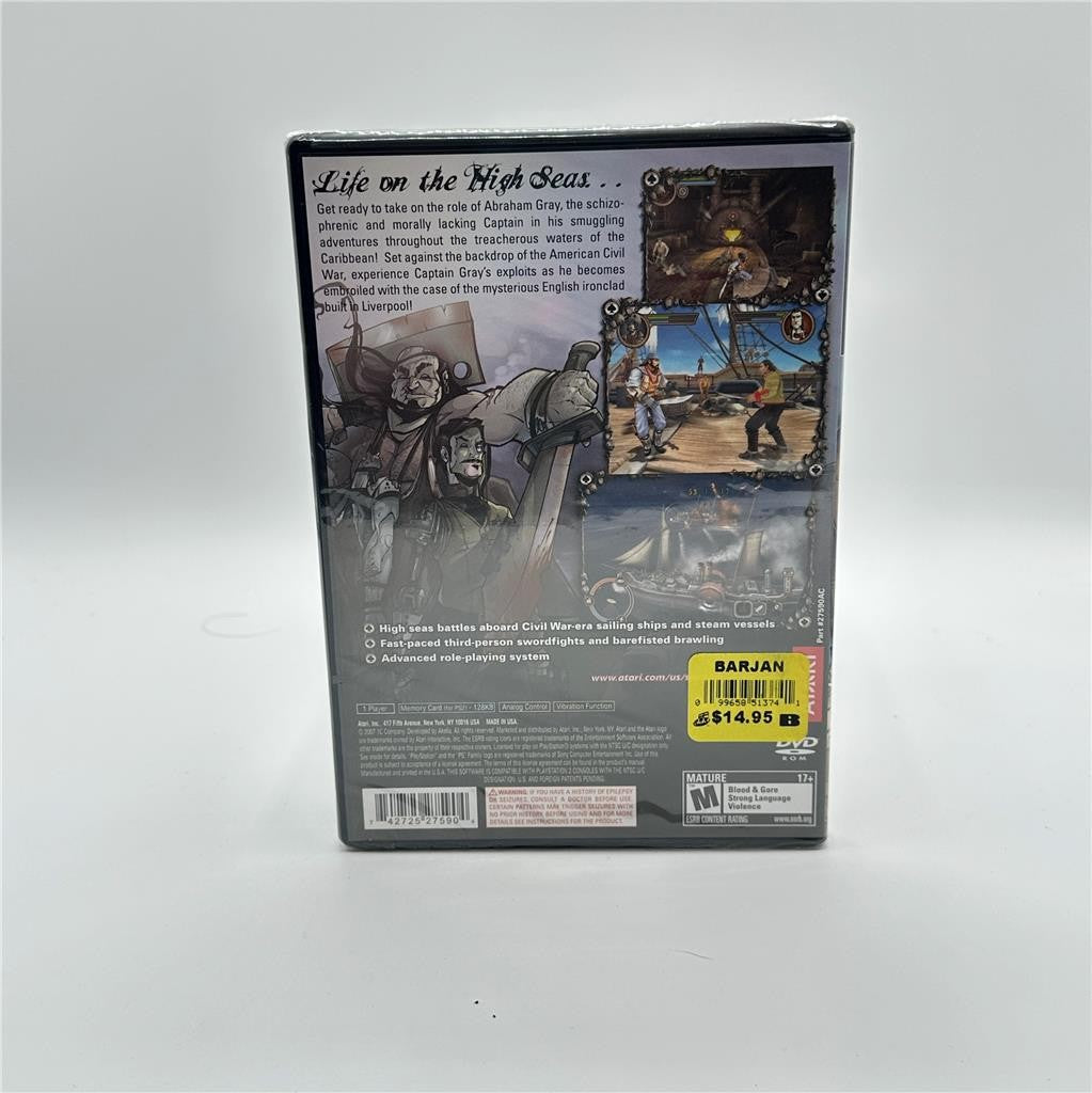 Swashbucklers: Blue vs. Grey Atari Sony Playstation 2 PS2 Brand New Sealed!