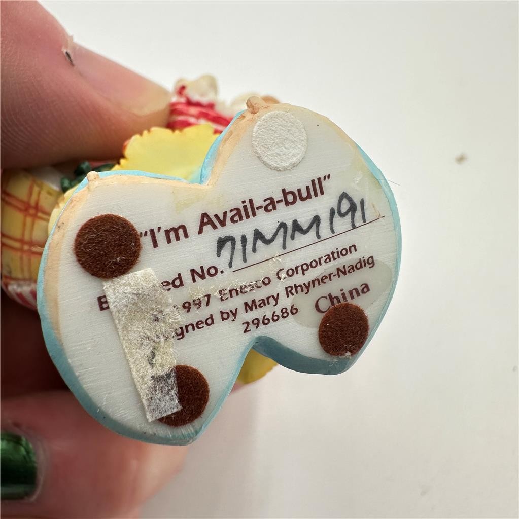 Mary's Moo Moo I'm Avail-A-Bull 296686 ENESCO 1997