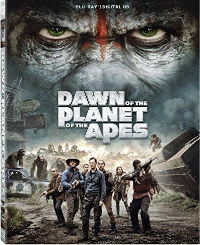 Dawn of the Planet of the Apes (Blu-ray, 2014) with slip cover