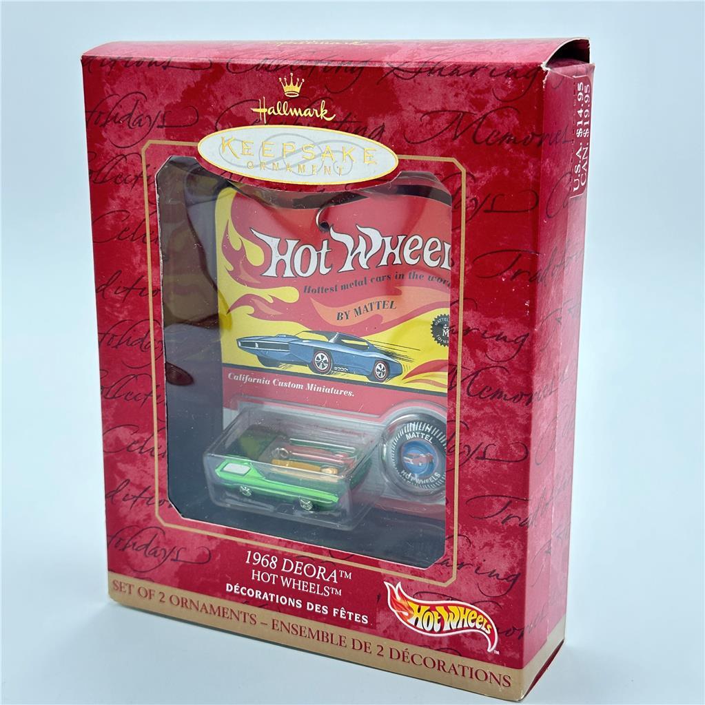 (New) Hallmark Keepsake Christmas Ornament - Hot Wheels 1968 Deora Car Green