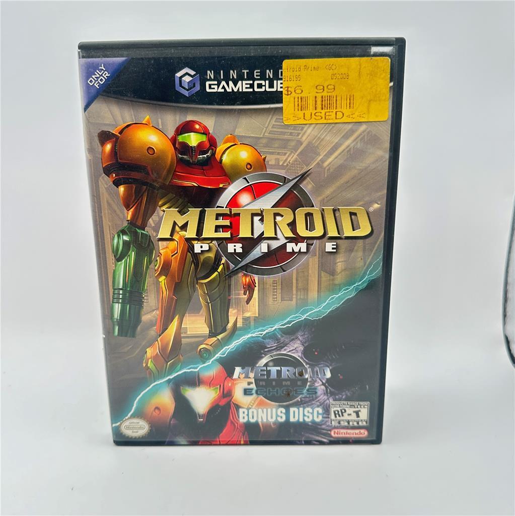 Nintendo Metroid Prime Game with Bonus Metroid Prime 2 Demo Game