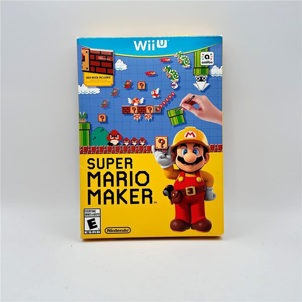Super Mario Maker - Nintendo Wii U - Box, Case, Game