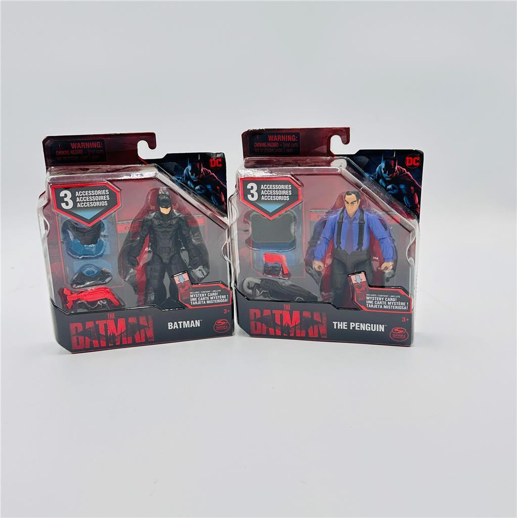 COPY OF Spin Master DC The Batman Movie Batman 4" Action Figure Lot Of  2