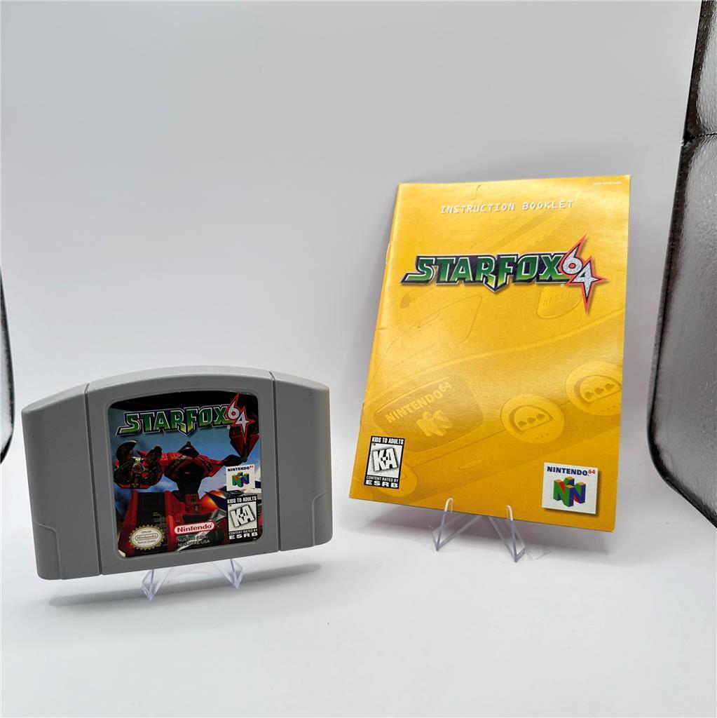 Star Fox 64 (Nintendo 64, 1997) Game and Manual
