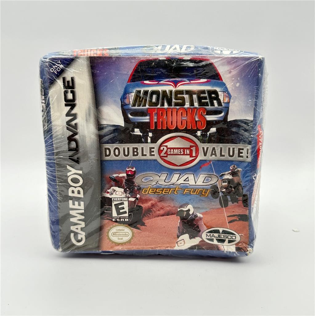 2 Games In 1 Double Value: Monster Trucks & Quad Desert Fury (Nintendo Game Boy