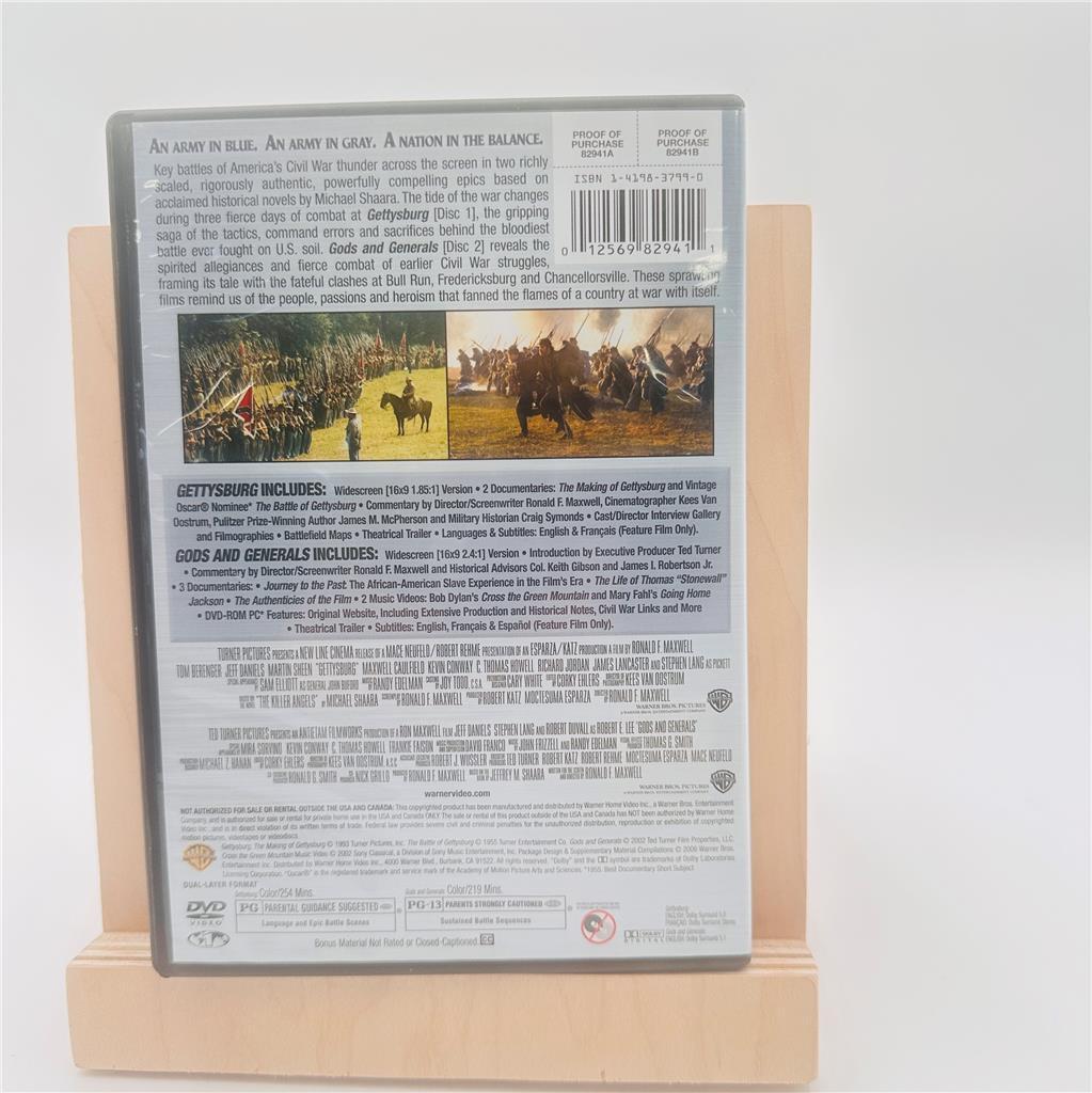 Gettysburg / Gods and Generals - DVD  PG-13
