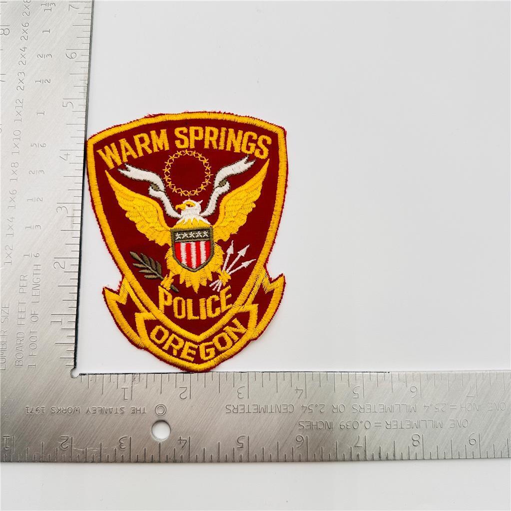 Warm Springs OR Police Patch