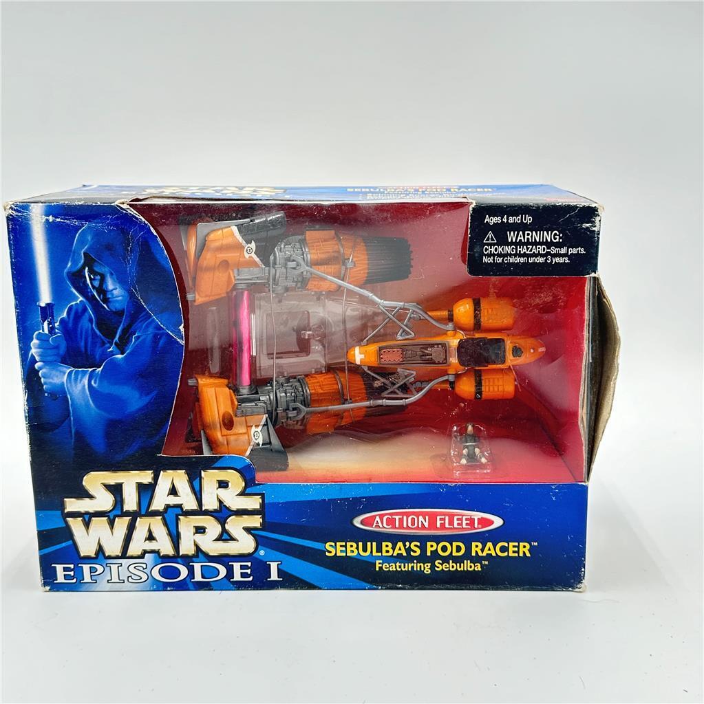 1998 Galoob Star Wars Action Fleet Episode I Sebulb's Pod Racer with Sebulba