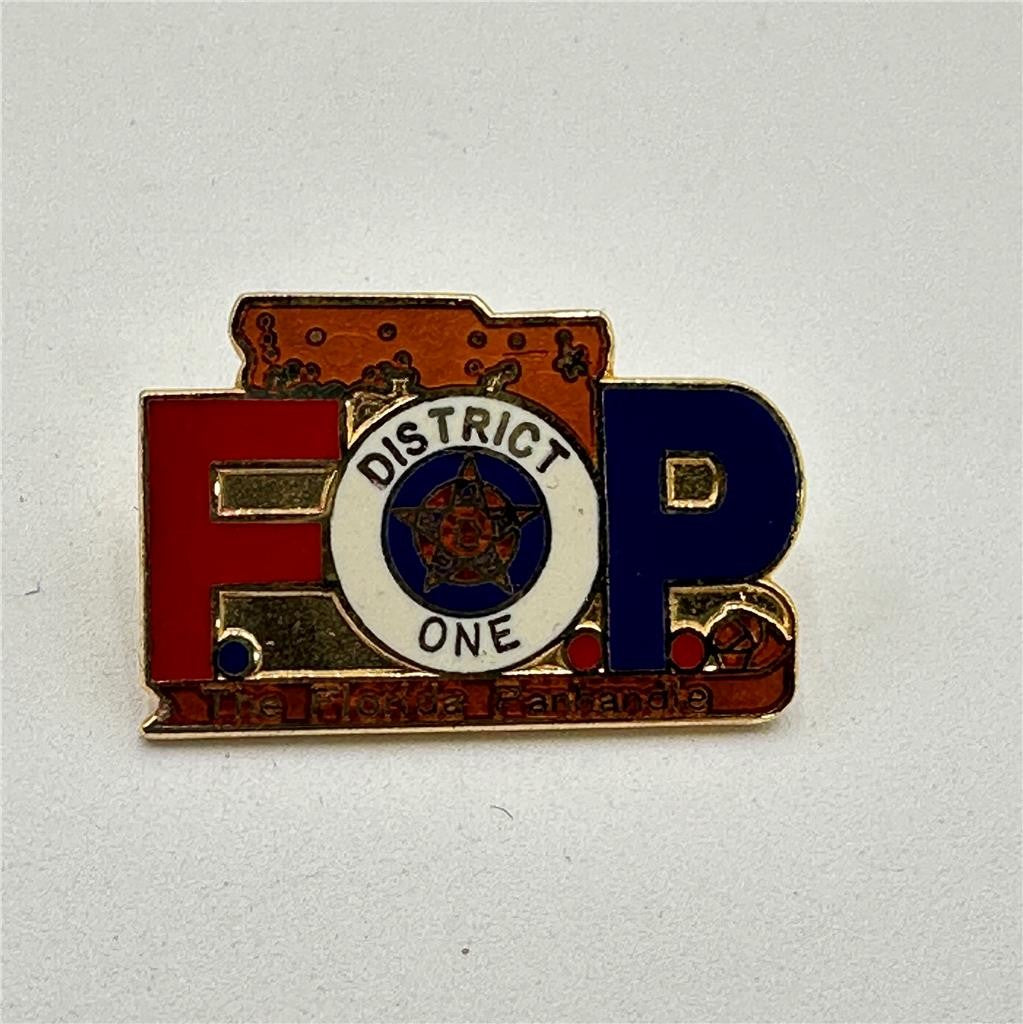FOP Fraternal Order Of Police District One The Florida Pan Handle Pin