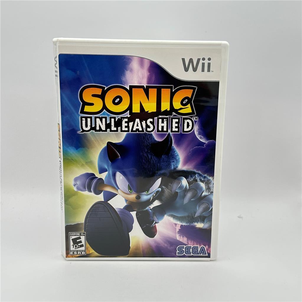 Sonic Unleashed (Nintendo Wii, 2008) CIB full color disc