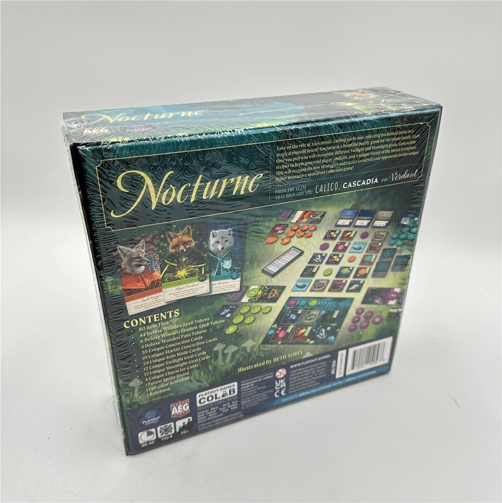 Nocturne Board Game Flatout Games AEG Beth Sobel David Iezzi Brand New!