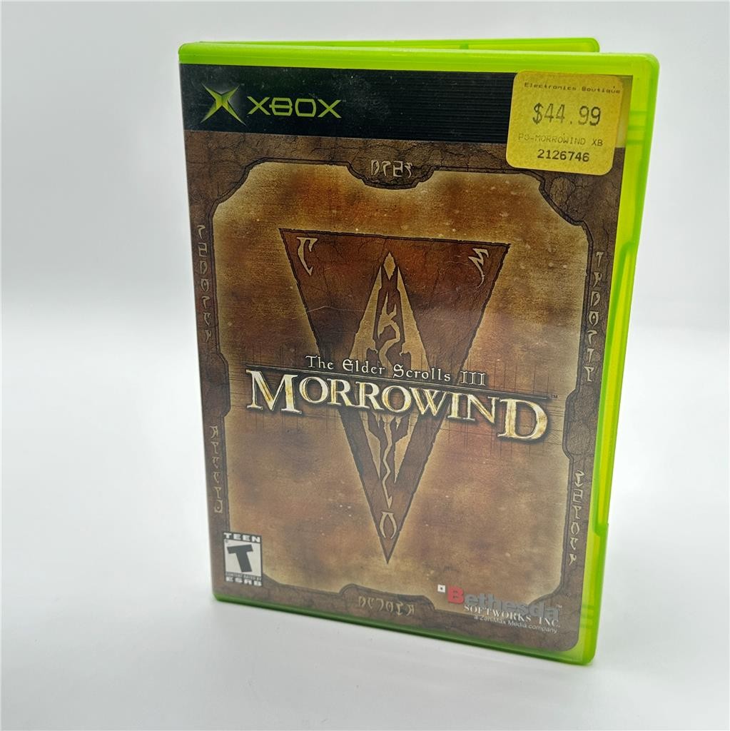 Elder Scrolls III: Morrowind Microsoft Xbox, 2004) CIB W/ Map