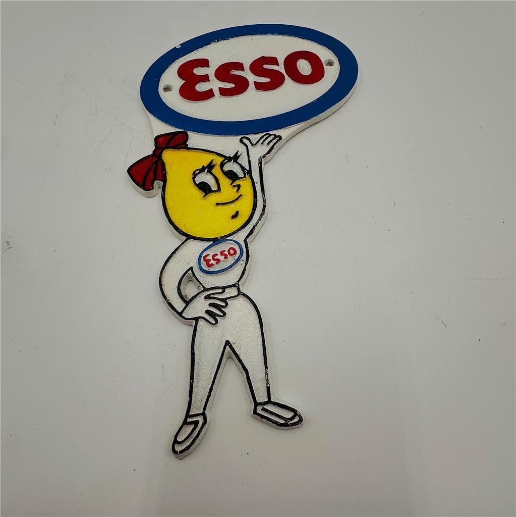 CAST IRON ESSO GIRL "Mrs. Drip" Sign