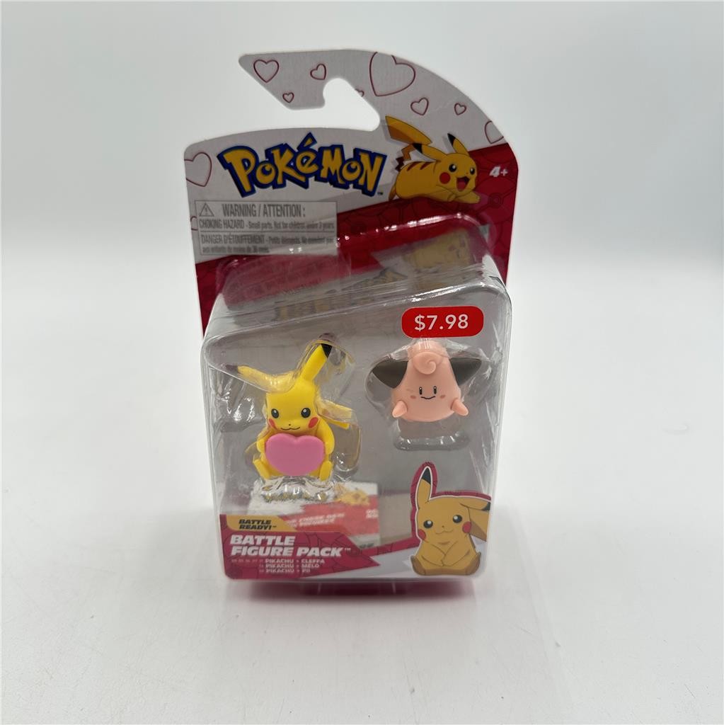 Pokemon Battle Figure Pack Valentine's Day Pikachu & Cleffa 2025