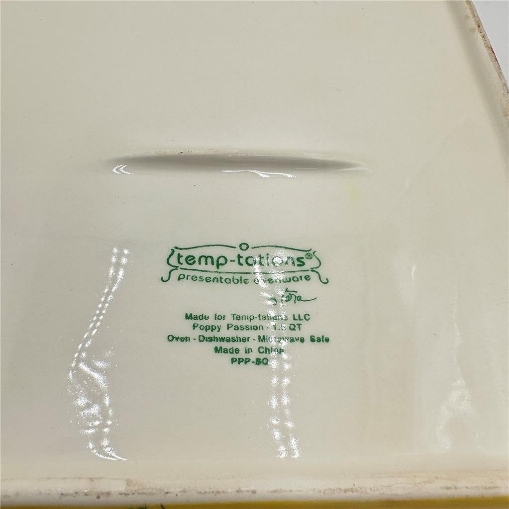 Temptations by Taa Poppy Passion 3 Piece Casserole Set