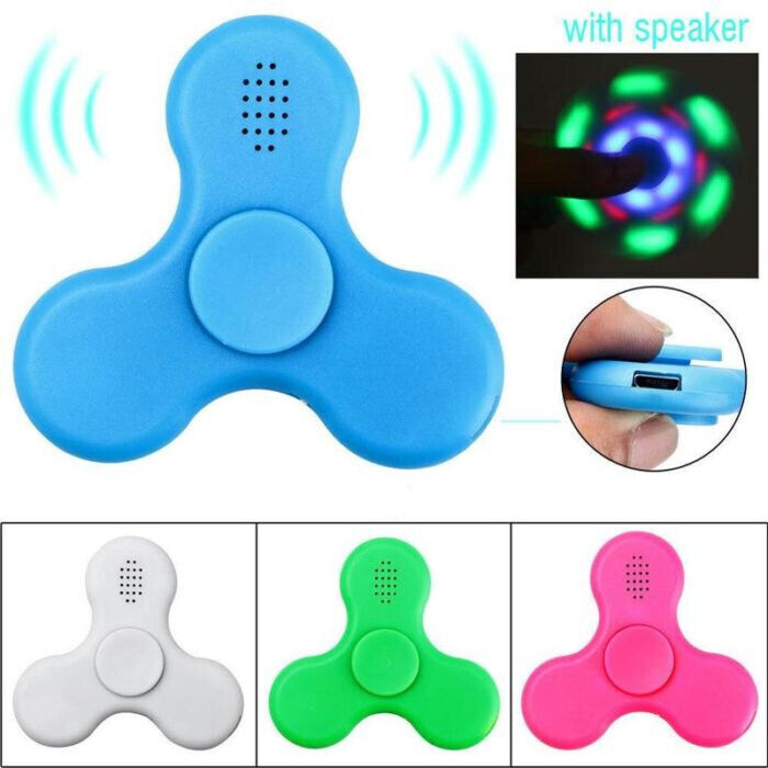 50pc  - Rechargeable LED Bluetooth Spinner - Pink