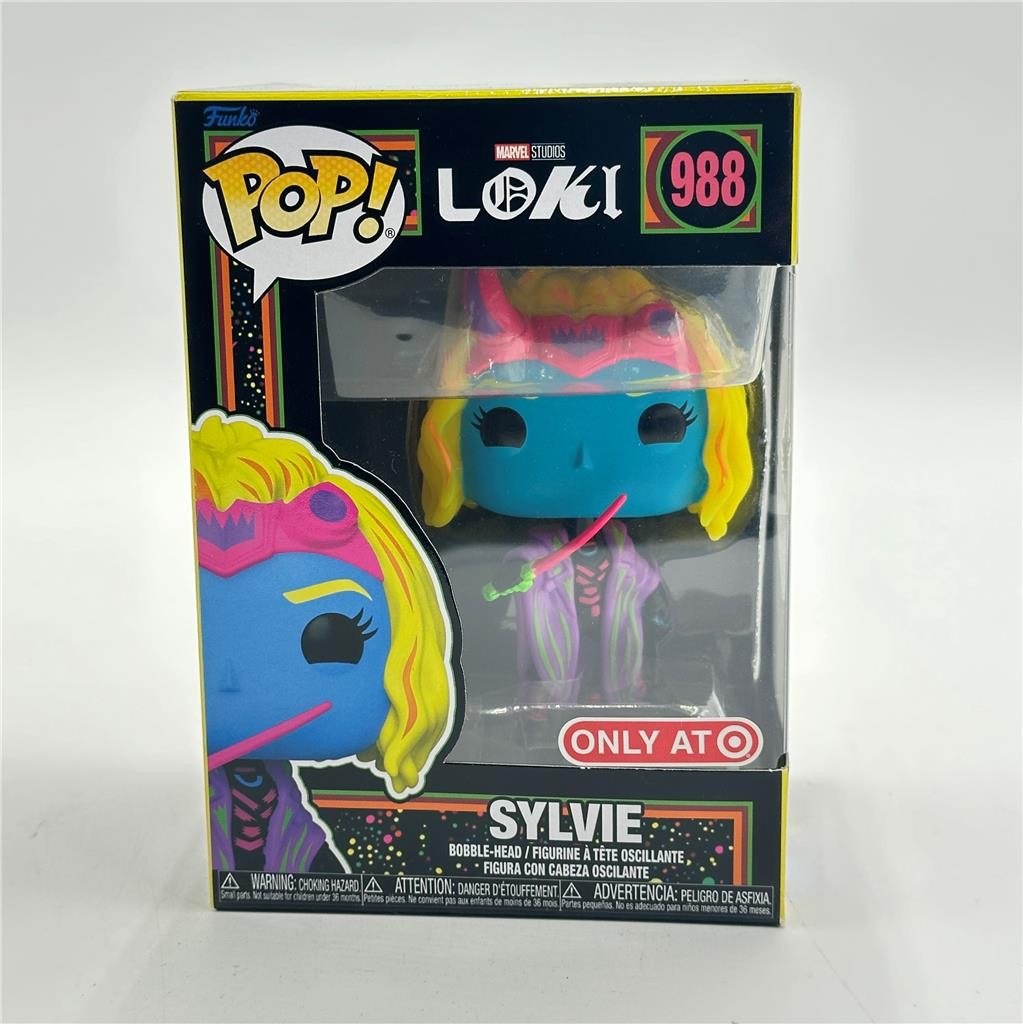 Funko Pop! Marvel Studios Loki Sylvie #988 Blacklight Target Exclusive