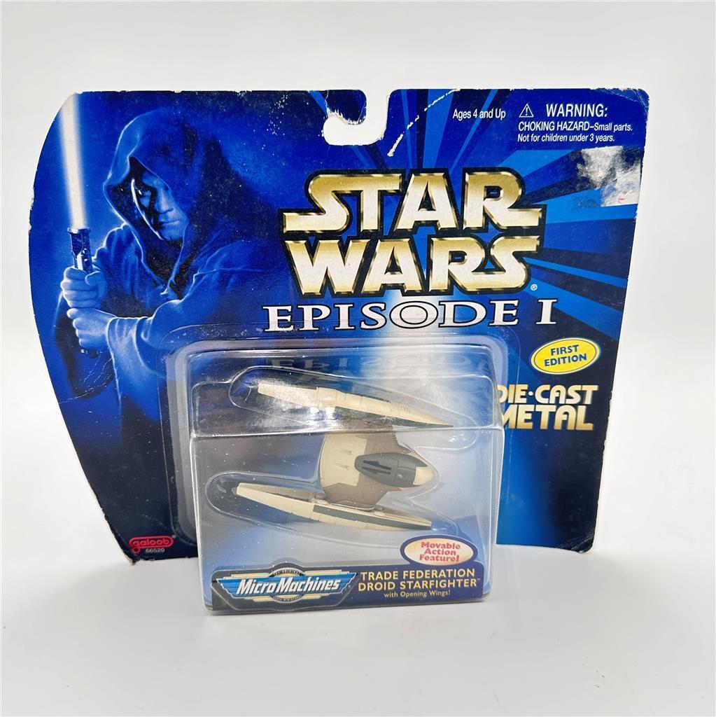1998 Micro Machines Star Wars Episode I Trade Federation Droid Starfighter-NEW