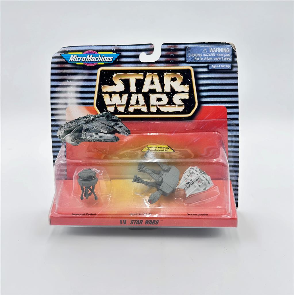 Micro Machines Star Wars Imperial Probe Droid AT-AT Snowspeeder Galoob NEW