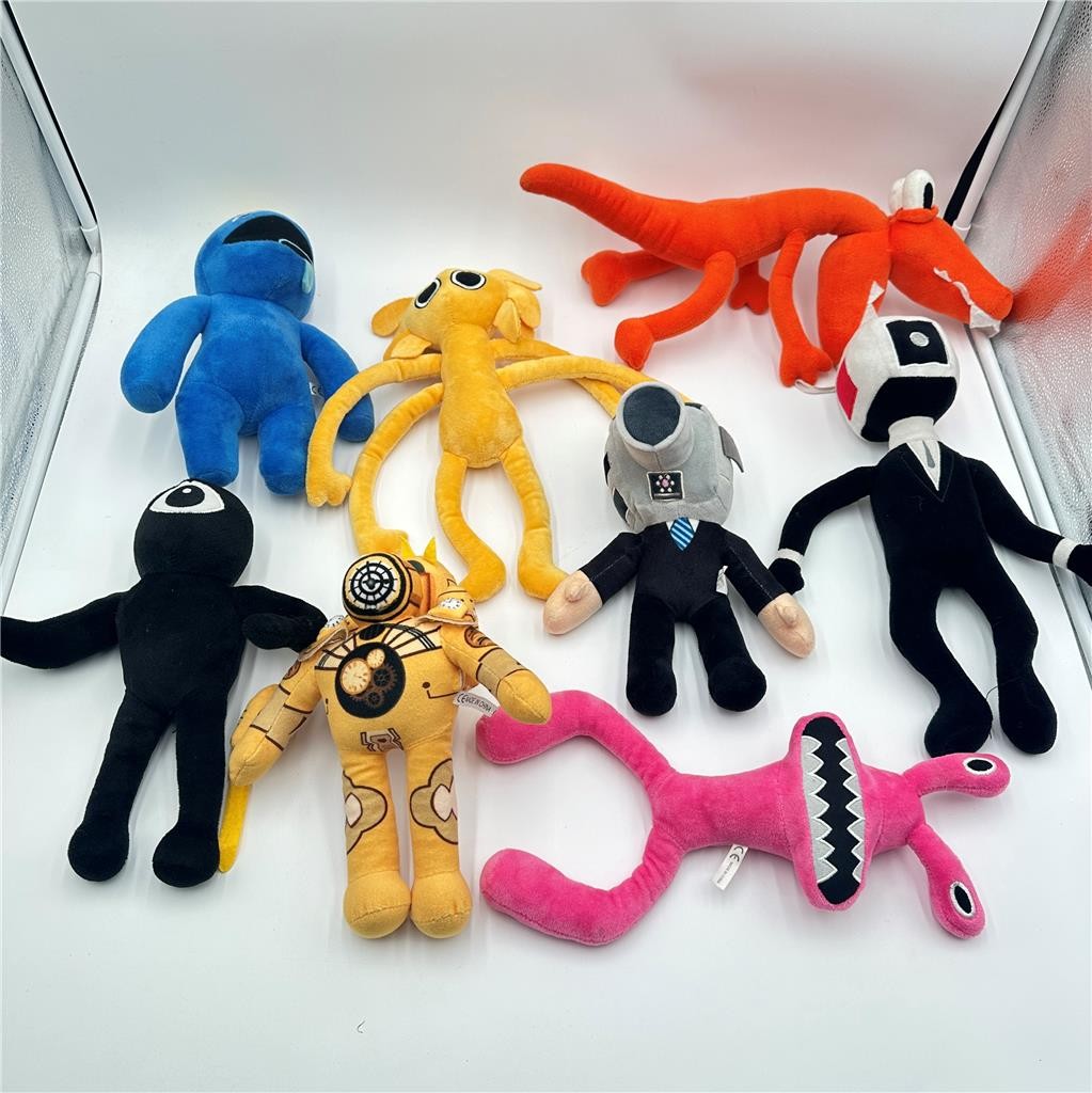Lot of 8 Rainbow Friends  Monster Plushes Stuffed Animals