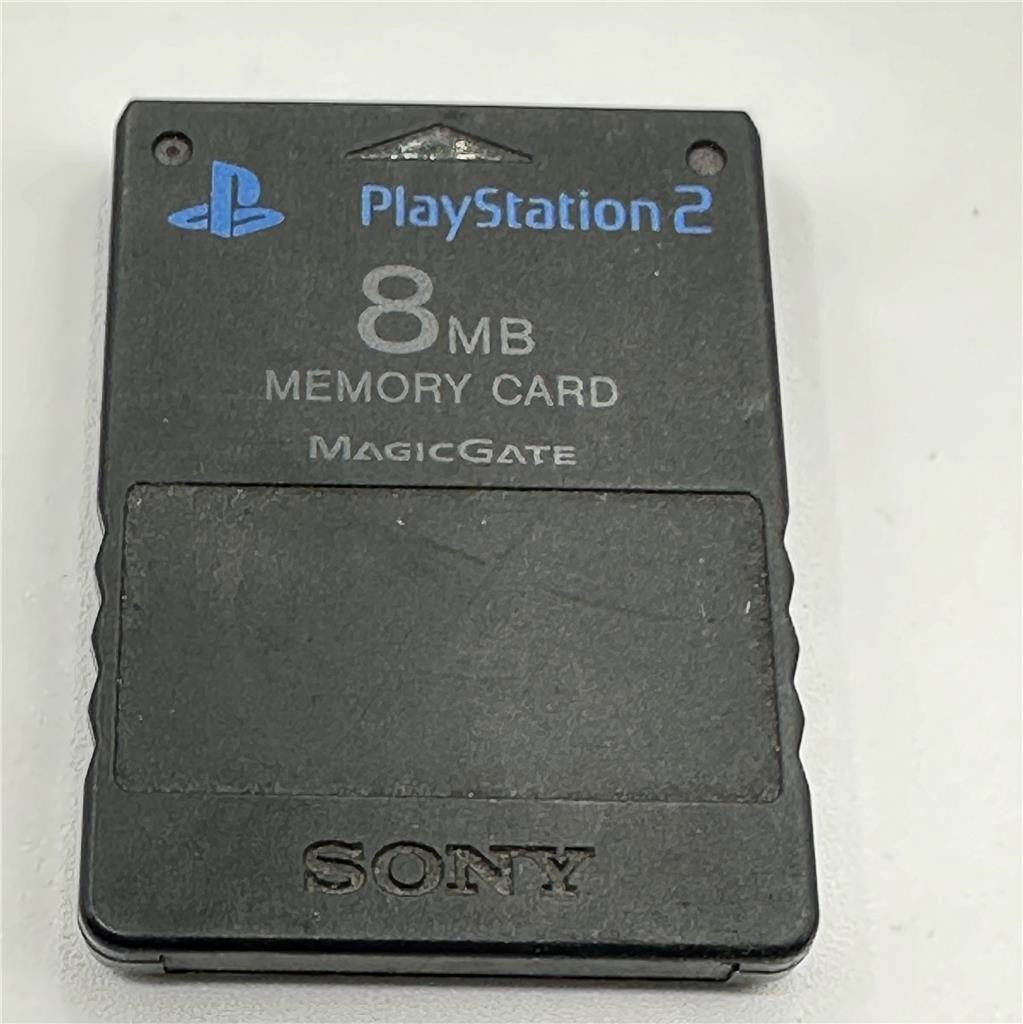 1pc - Sony PlayStation 2 8MB Memory Card - Black - SCPH-10020