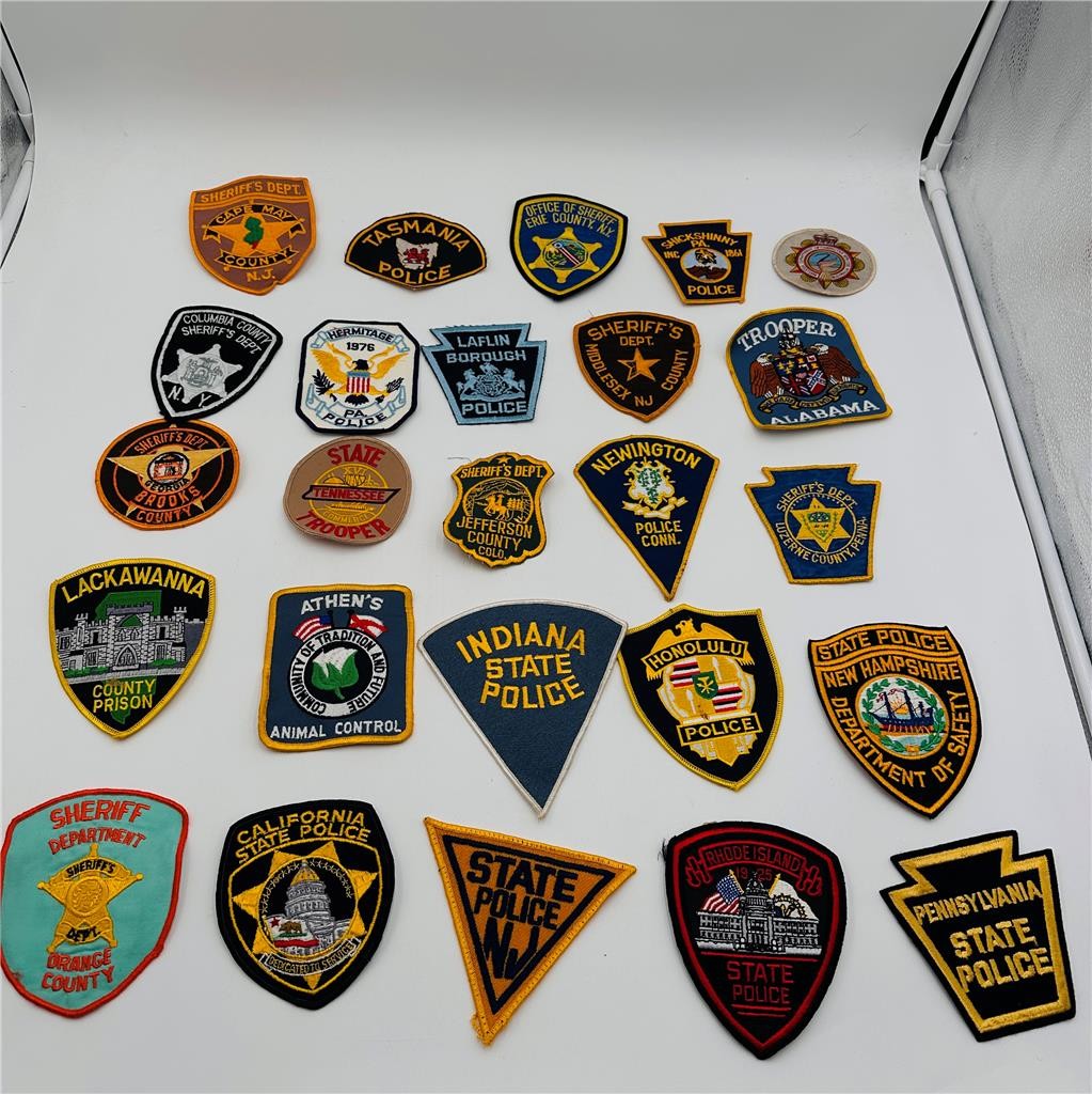 Police Law Enforcement Patches  Lot of 25