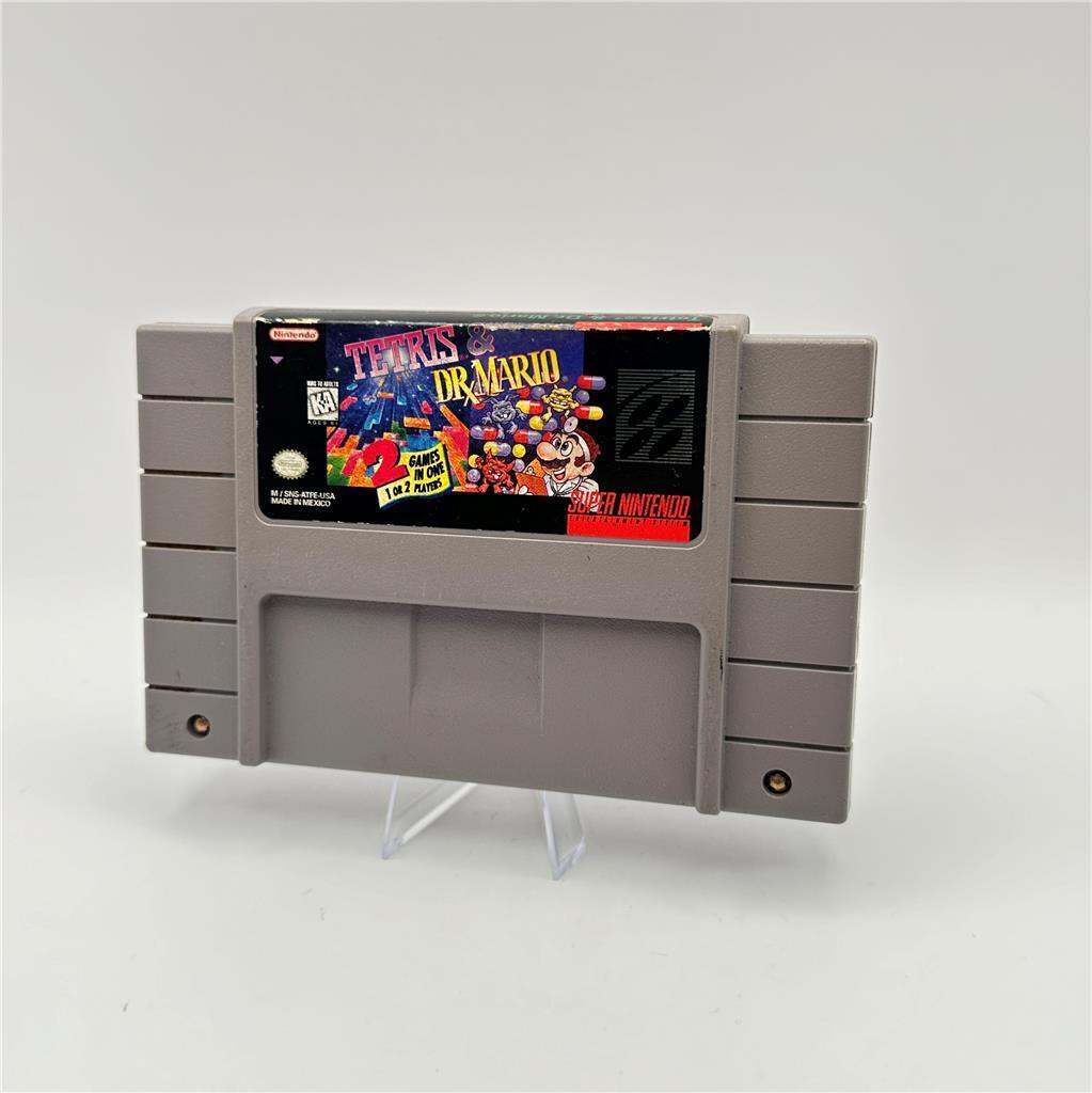 Tetris & Dr. Mario (Super Nintendo Entertainment System, 1994) (SNS-ATFE)