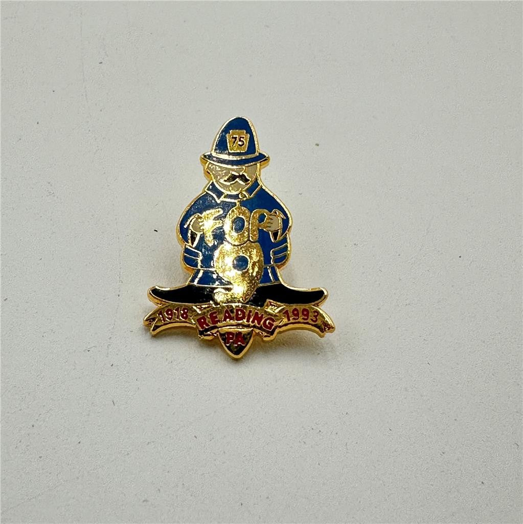 FOP Fraternal Order Of Police Reading PA #9 1918-1993 Pin
