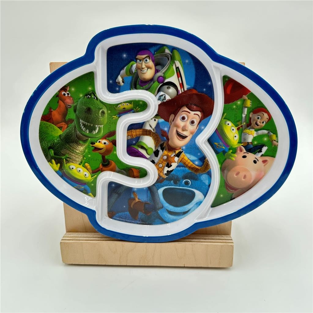 Disney  Store Exclusive Toy Story 3 Plastic Divided Plate