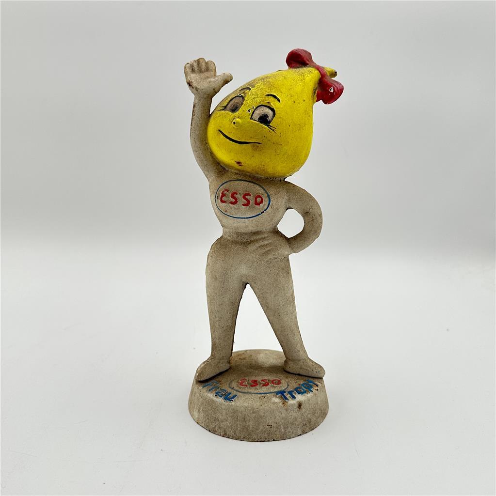 CAST IRON ESSO GIRL "Mrs. Drip" COIN BANK