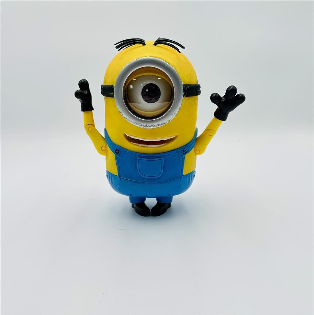 Lot of Despicable Me Minion Figures including Thinkway Toys Rubber Minion Stuart