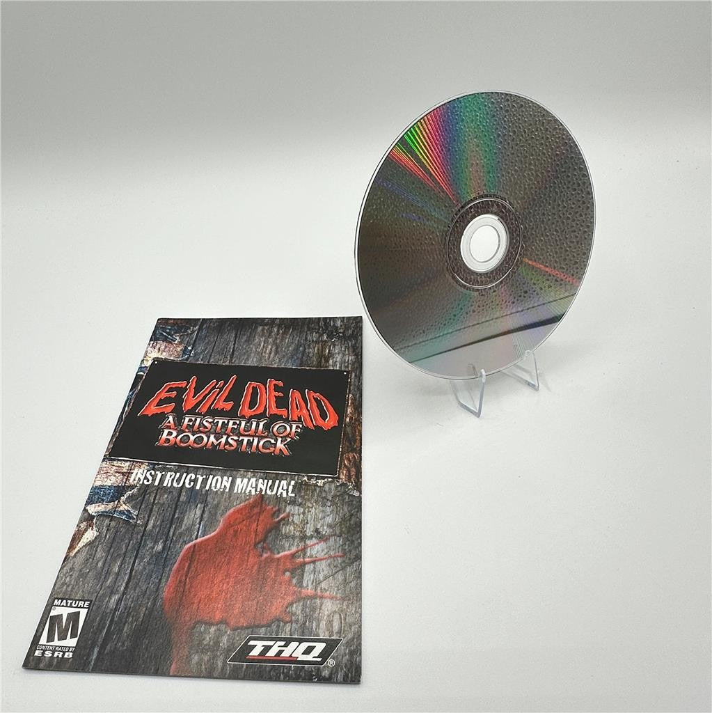 Evil Dead: A Fistful of Boomstick (Sony PlayStation 2 2003) disc and manual only