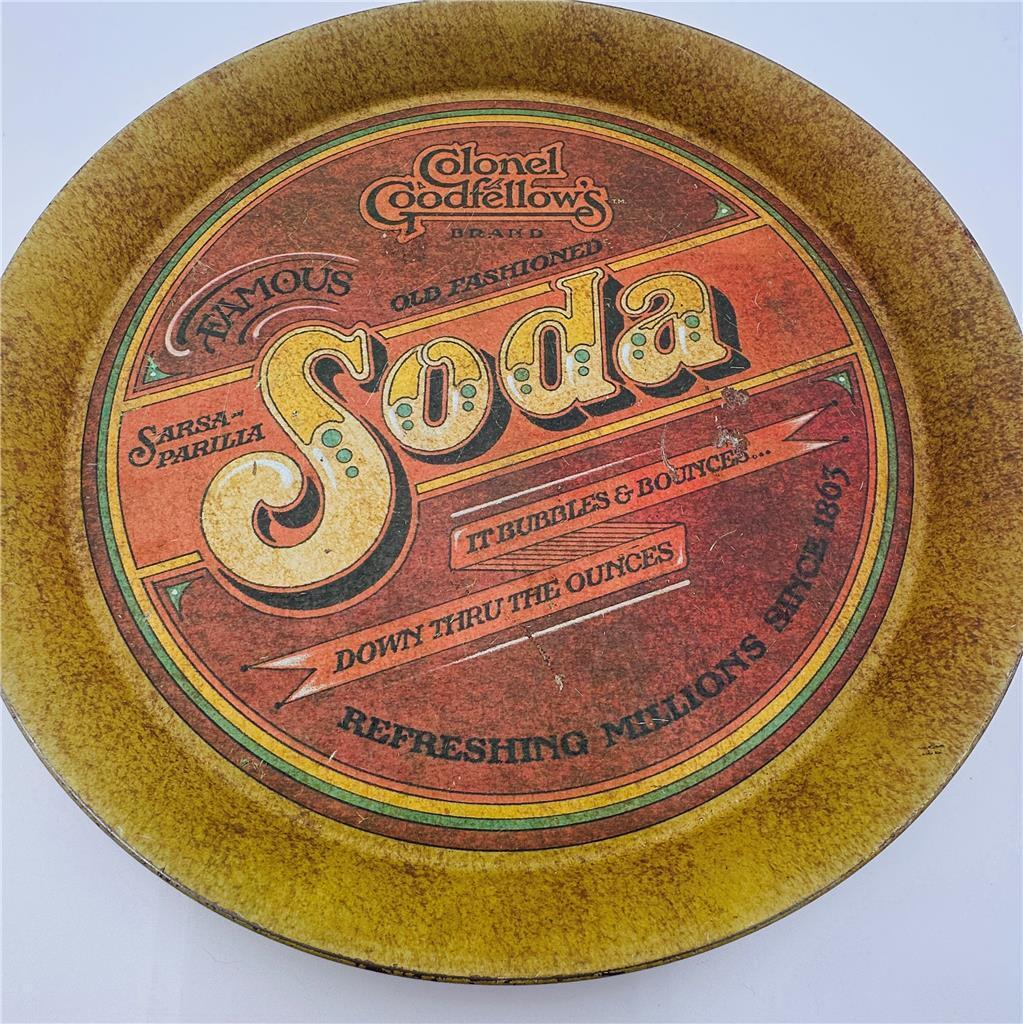 Colonel Goodfellows Brand Famous Old Fashioned Soda Tray USA 1979 Pentron Inc.