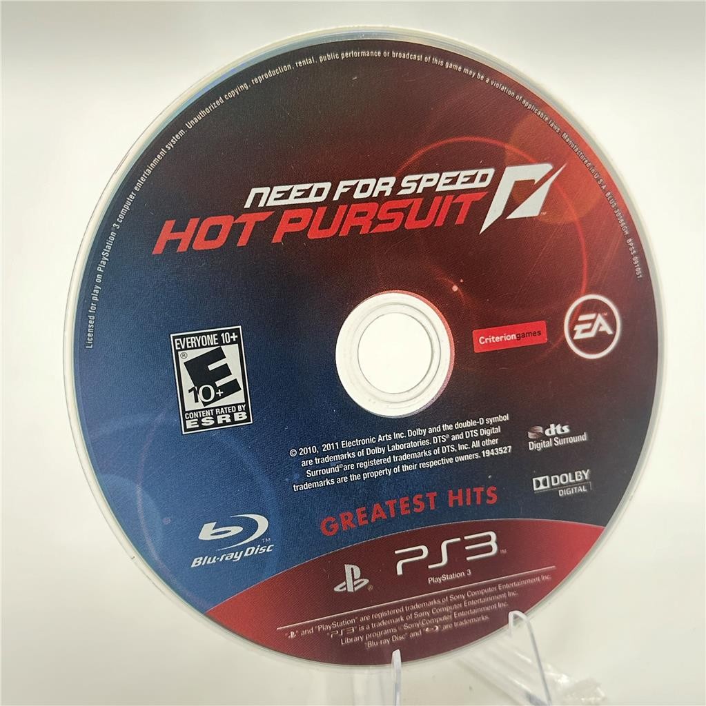 Need for Speed: Hot Pursuit -- Greatest Hits (Sony PlayStation 3, 2011)