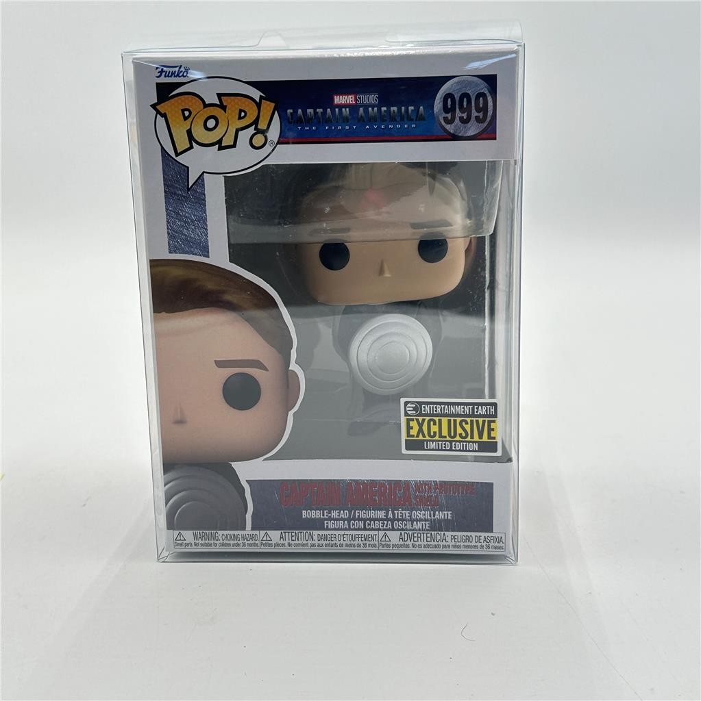 Funko Pop Marvel Captain America with Prototype Shield Entertainment Earth 999