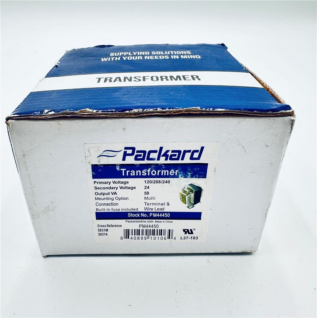 Packard Transformer PM44450 120/208/240 V Pri 24 V Secondary 50 VA