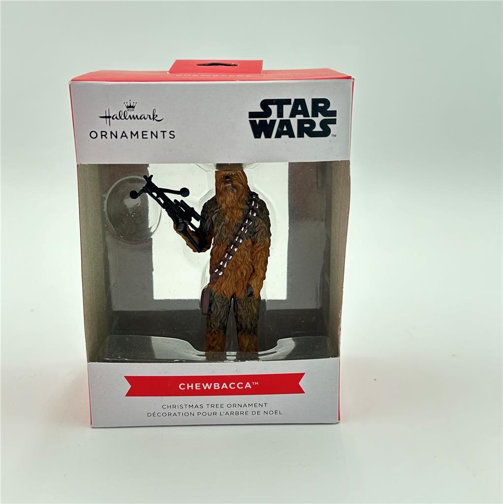 NEW Hallmark 2021 Star Wars Chewbacca with Bowcaster Christmas Ornament NIB