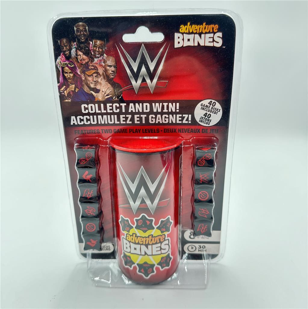 WWE Adventure Bones Dice Game 40 game disks included New