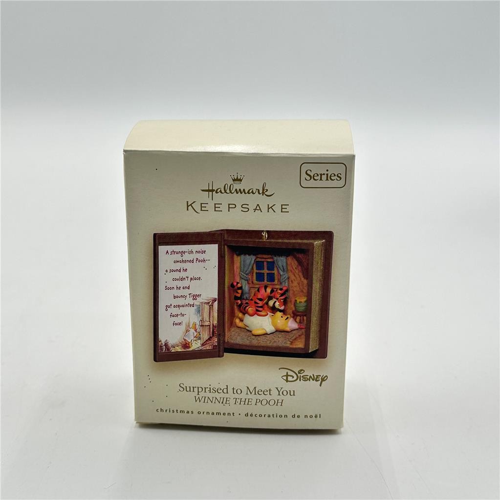 2007 HALLMARK ORNAMENT ~ Winnie Pooh Book - Surprised to Meet You #10 in Series