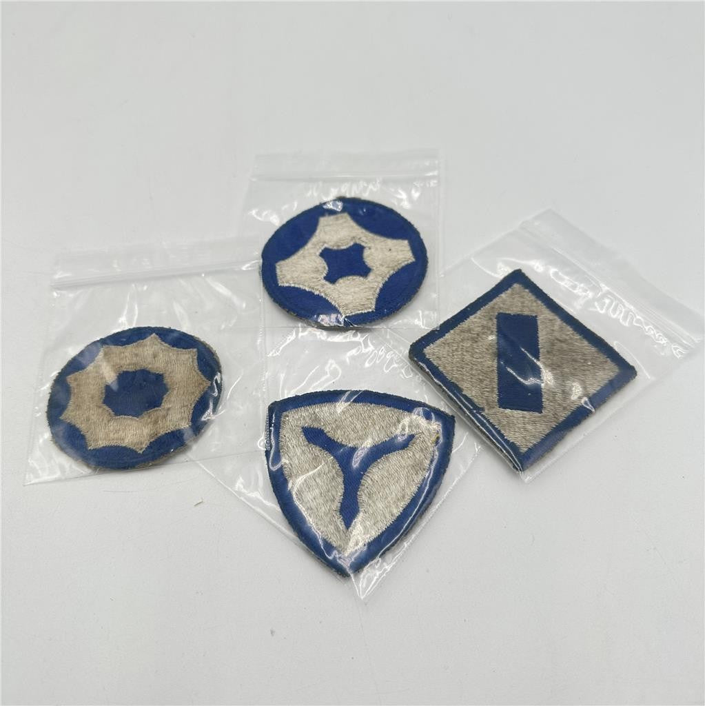 Lot of 4 World War II WW2 Army Sevice Patches