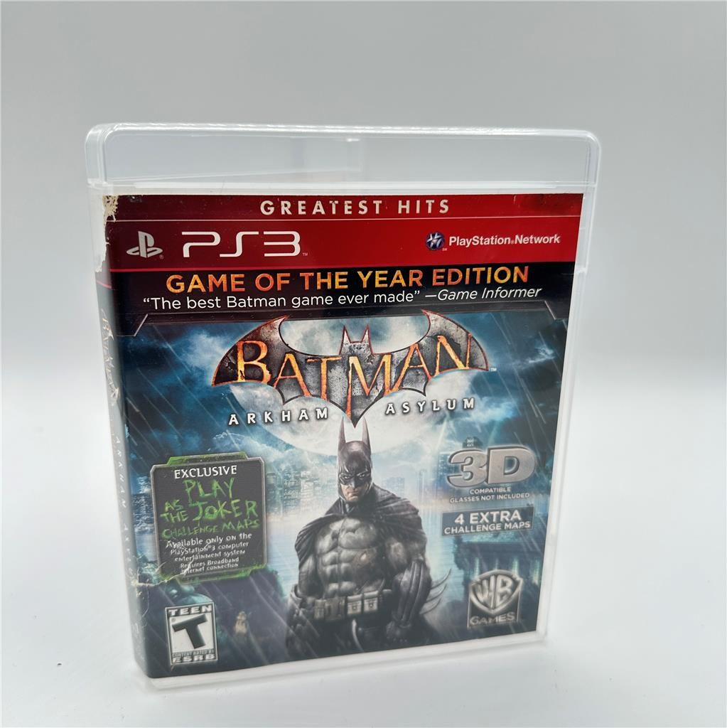 Batman: Arkham Asylum -- Game of the Year Edition (Sony PlayStation 3, 2010)