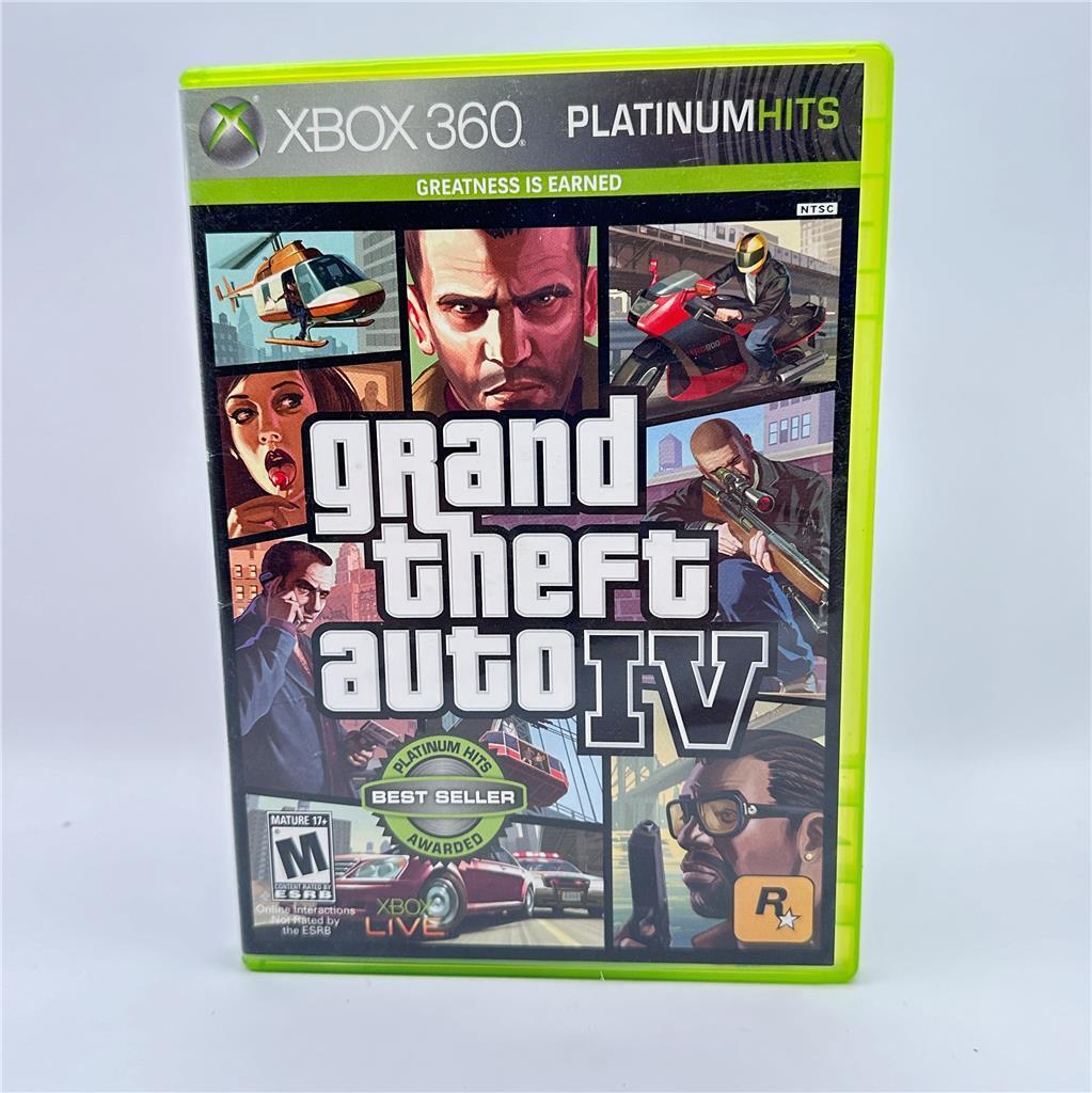 Grand Theft Auto IV -- Platinum Hits Edition (Microsoft Xbox 360, 2009)