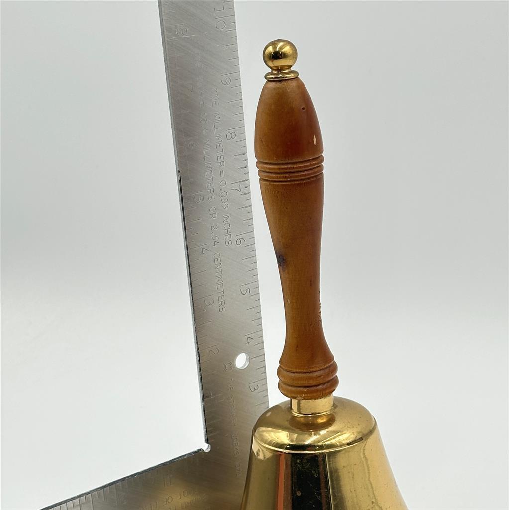 Brass Bell with Wooden Handle