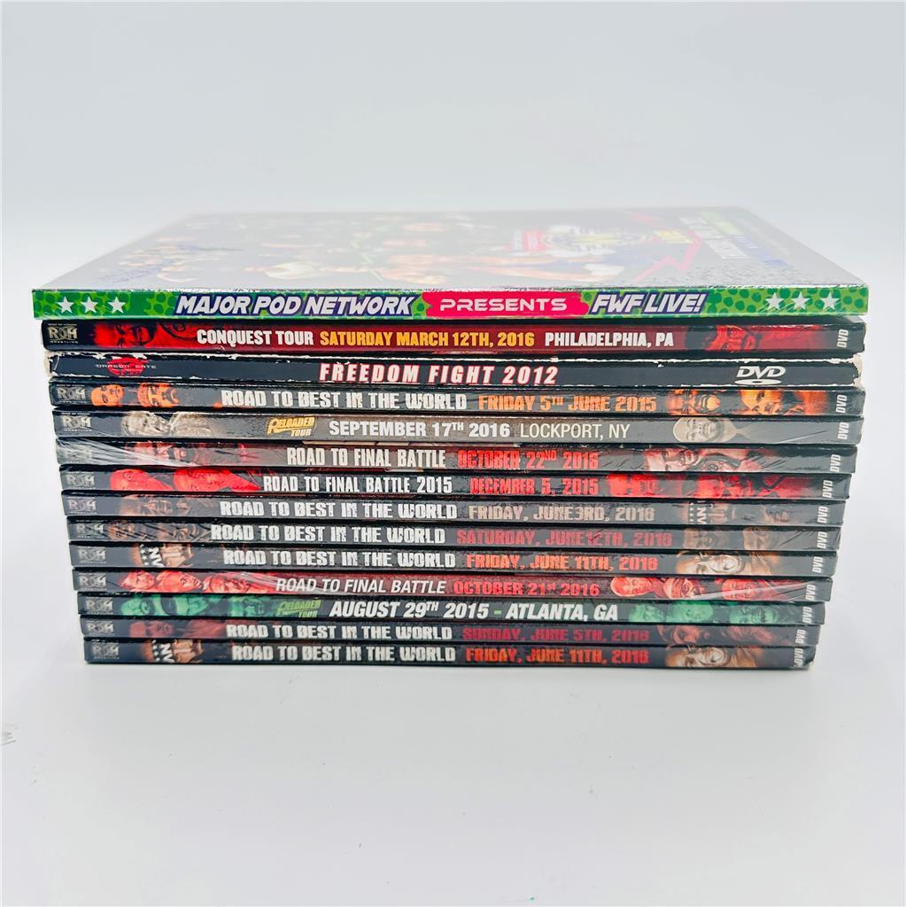 Lot of 14 ROH Wrestling DVDS