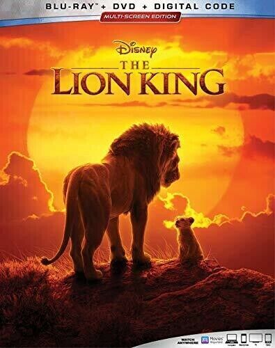 The Lion King (Blu-ray, 2019) Blu-Ray + DVD + Slipcover